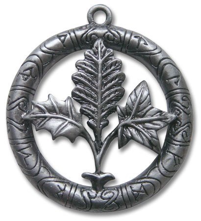 Greenwood Tree Runes - for Postive Energy Charm Collection by Briar - Pendant necklace in Presentation Pouch on Leather Thong