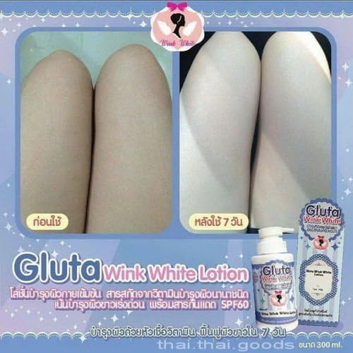 3 Bottles X 300ml. MIX Fruit Booster Gluta Wink White Lotion Collagen Whitening