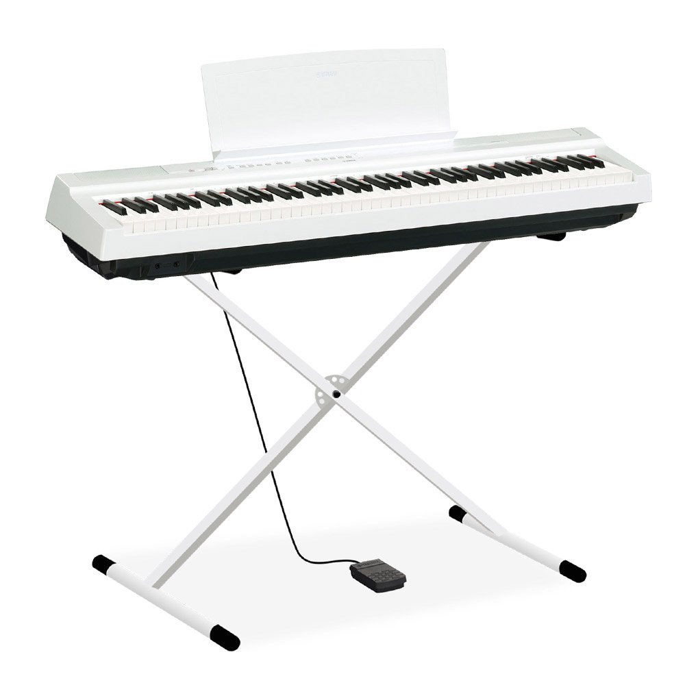 ヤマハ Yamaha P 125 Wh X型スタンドセット B07dcmdjcb 鍵盤 電子ピアノ 電子ピアノ 上品なスタイル