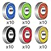 EAONE 60 Pieces 608 Hybrid Ball Bearings for Tri-Spinner Fidget Spinner Toy, Double Shielded