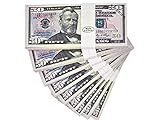 WLIFE Play Money Copy Money $5000,Movie Prop Money Full Print 2 Sided $50 Dollar Bills Money Stacks,Fake Money That Looks Real,New Published Thickening Movies,TV,Videos,Advertising,Play