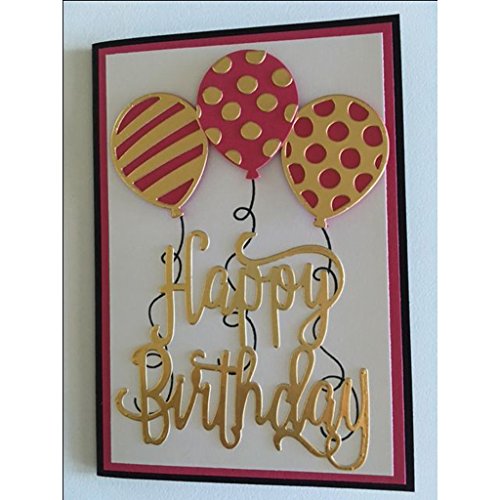 Yeahii Balloon Cutting Dies Stencil DIY Scrapbooking Embossing Album Paper Card Crafts