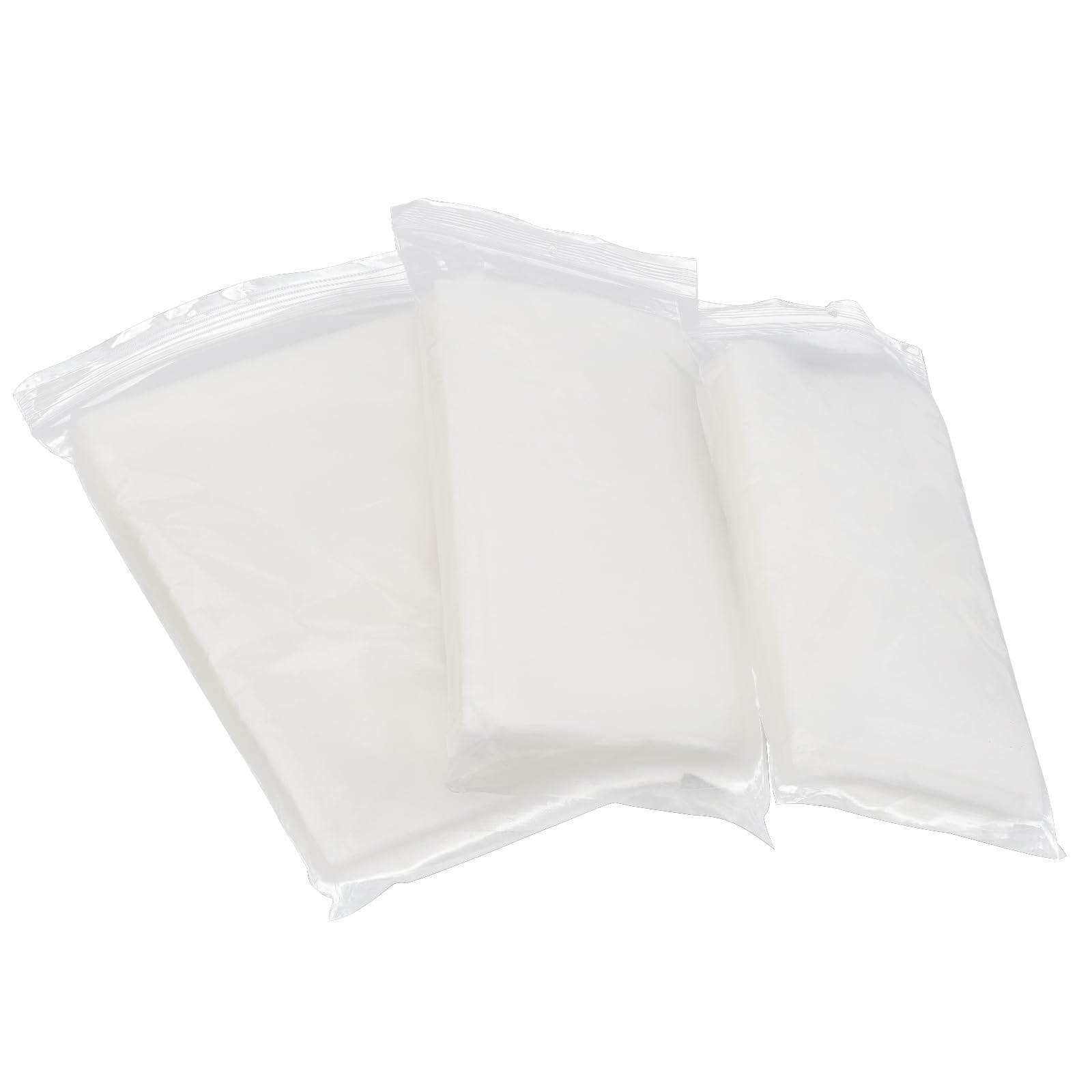 Conskyee 100 Pcs Carp Fishing PVA Bags, Quick Water Soluble Bait Storage Bags for Boilie Rig Solid Baits Fishing Tackle (12cm x 16cm)