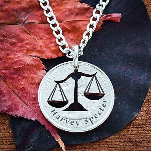 Scales Of Justice Necklace, Lawyer Jewelry, Personalized