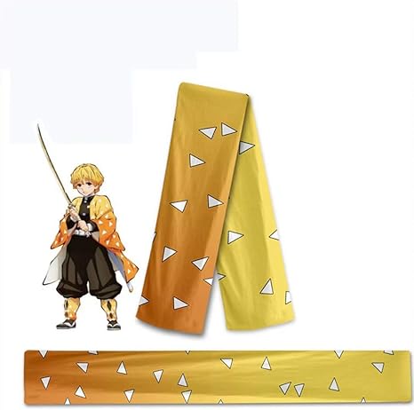 Amazon 鬼滅の刃 きめつのやいば マフラー スカーフ バンダナ 我妻善逸 あがつま ぜんいつ キャラクター アニメ 超柔らかい 暖かい 防寒マフラー 襟巻き ロングマフラー ネッカチーフ 160 25cm 秋冬用 通勤 通学 メンズ レディース 男女兼用 プレゼン ト ギフト 誕生日
