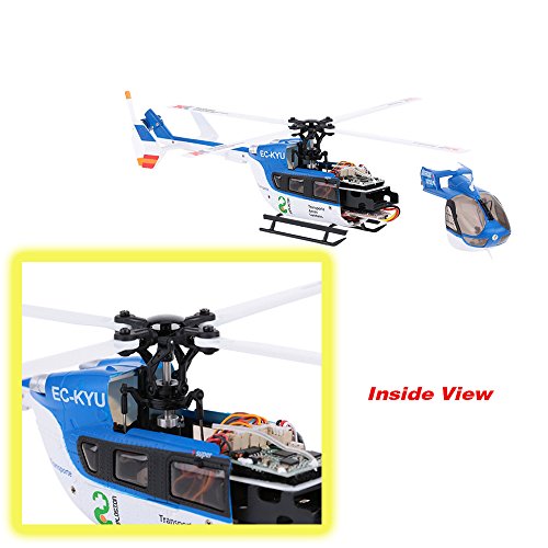 Original XK EC145 K124 2.4G 6CH 3D 6G System Brushless Motor RC Hubschrauber Helikopter BNF ohne Fernbedienung – Bild 6
