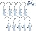 CreooGo Laundry Hangers with Swivel Hooks Hold Boots Clips Pin Stainless Steel Portable for Travel Clothes Towel Pack of 10