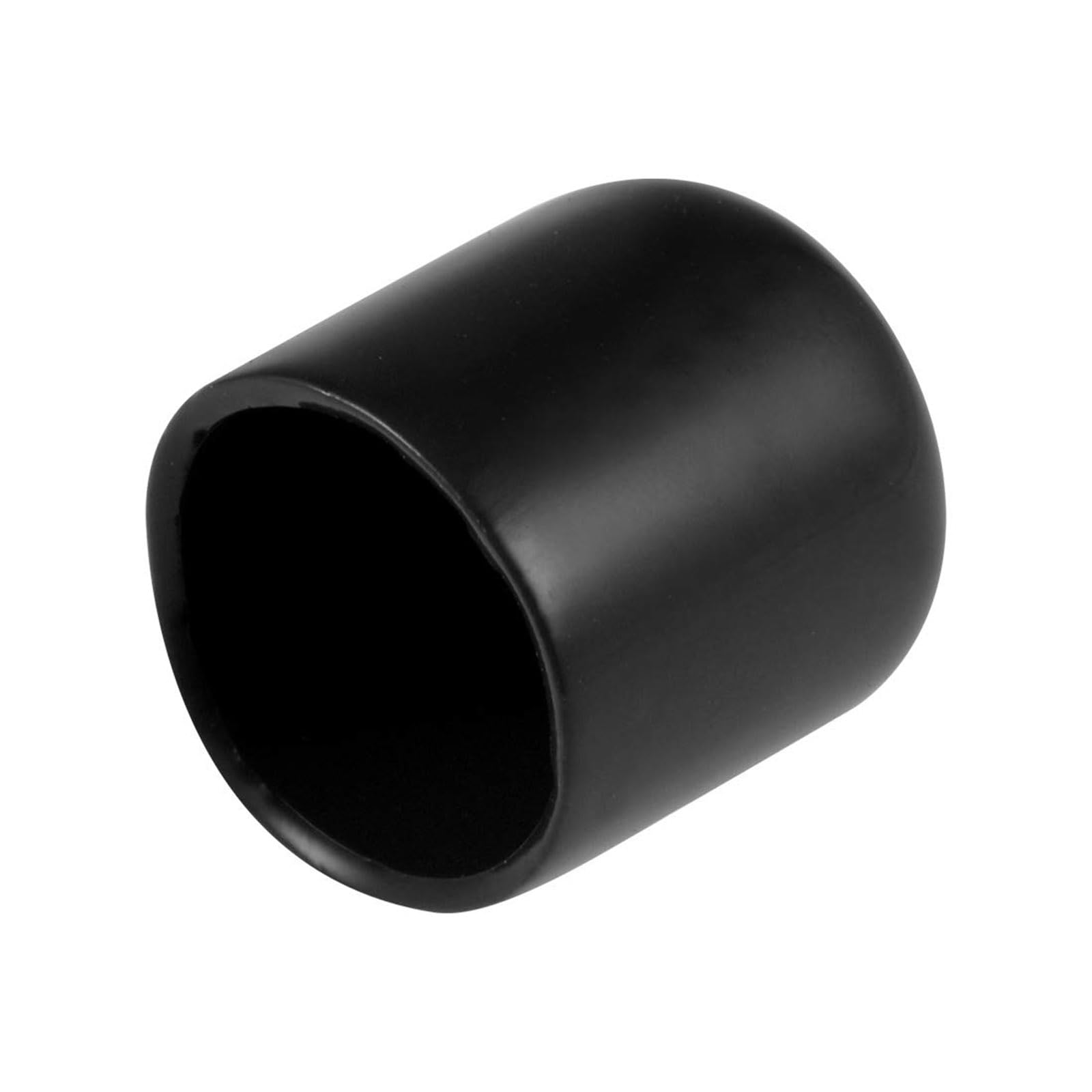 TA-VIGOR 20Pcs Rubber End Caps, 15mm ID Round Flexible Screw End Caps Thread Protectors, Black Vinyl Bolt Covers Rubber Covers for Screws, Tubes, Cables, Wires, etc