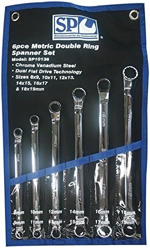 SPANNER SET RING 45 DEGREE OFFSET METRIC 6PC
