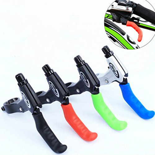 Gold Happy 1 Pair Bicycle Brake Lever Protector Mountain Bike Protector Silicone Protective Handle for Bicycle Accessories