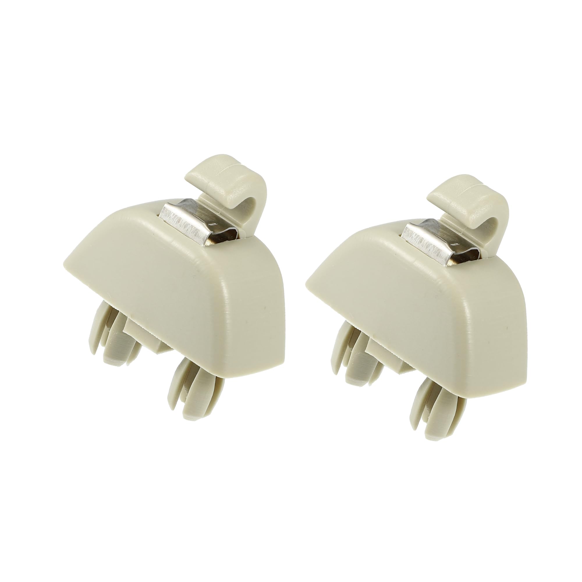 Photo 1 of Motoforti Car Sun Visor Support Clip, for Volkswagen Passat 2012-2015, 6RD857561/6R0857561Y20, Plastic, Beige, 2 Pcs
