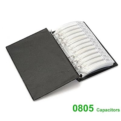 WINGONEER Capacitor 0805 (0.5pF-10uF) 92 Value x 50pcs = 4600pcs SMD SMT Capacitor Combo Sample Book Kit