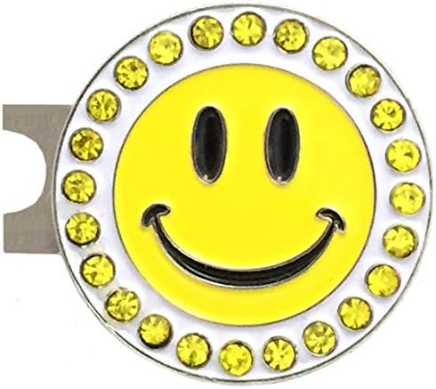 Giggle Golf Bling Golf Ball Marker with A Standard Magnetic Hat Clip | Great Gift for Women