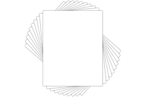 Golden State Art, Pack of 10 Uncut 11x14 White Mats Matboards, Acid Free Backing Matt Board for Photos, Frames, DIY Projects