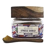 Stress Shield Reishi Mushroom Powder - Duanwood Reishi Mushroom Tea - High Potency Dual Extract Reishi Powder - USDA Certified Organic - Reduces Stress, Promotes Longevity, Supports Adrenals 1oz (30)