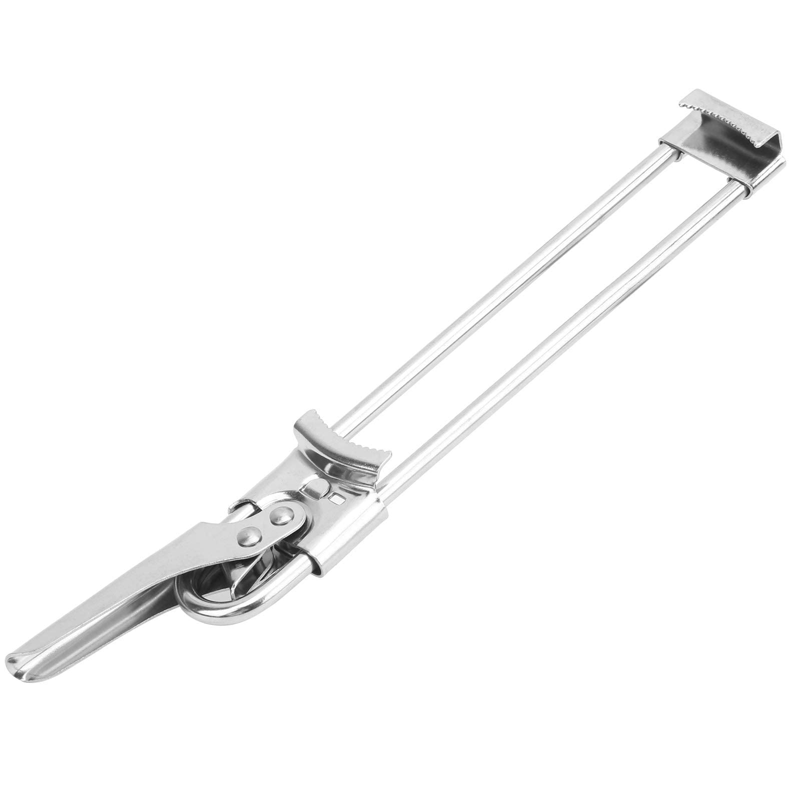 Master Opener Jar Gripper Stainless Steel Adjustable Can Lid Gripper Manual Bottle Opener with Deep Concave Card Slot and Non‑Slip Handle Kitchen Accessories