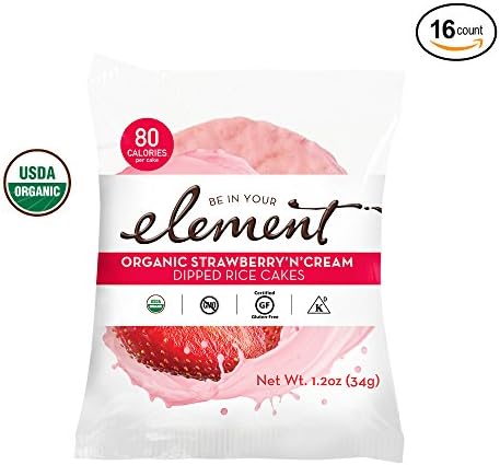 Element Snacks Dipped Rice Cakes (Strawberry 'n' Cream, 2-Packs)