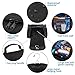 Toiletry Bag For Men & Women – Large Hanging Travel Toiletries Kit - Cosmetic & Makeup Organizer – Use in Hotel, Bathroom, Camping, Gym – Black Color
