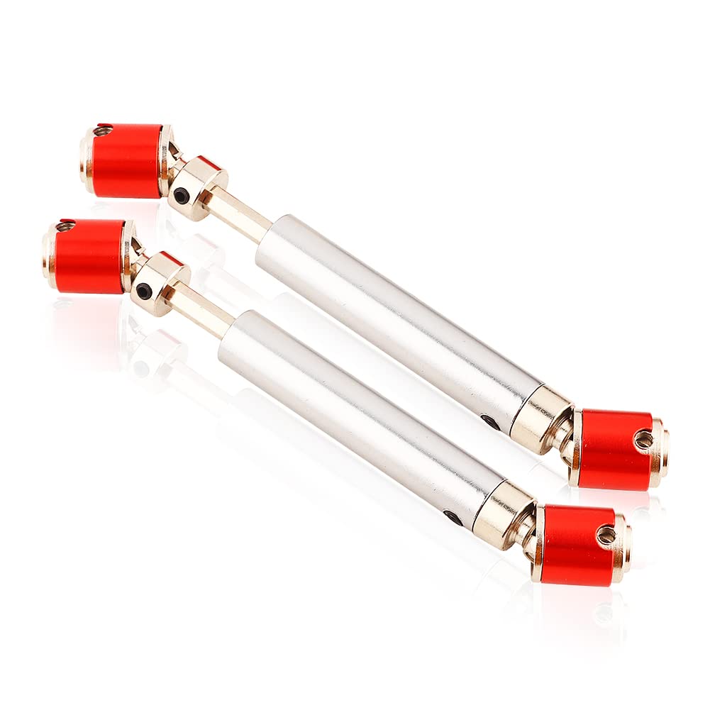 VGEBY 2pcs Drive Shaft, Upgrade 110-155mm Stainless Steel Universal DriveShaft CVD for SCX10 CC01 D90 D110 RC Crawler Rc Crawler Driveshaft Car Model Accessory Model Toy