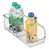 mDesign Baby Food Storage Organizer Bin for Pouches, Formula, Jars - 4