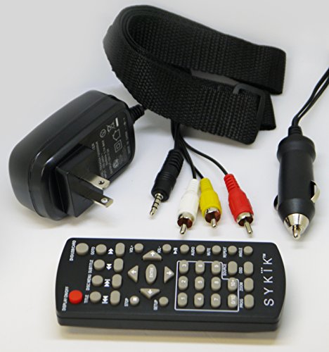 Sykik-SYDVD196-98-Inch-All-multi-region-zone-free-HD-portable-DVD-player-USB-SD-card-slot-AC-Adaptor-Car-Adaptor-Remote-Control-one-year-Sykik-USA-warranty-Black