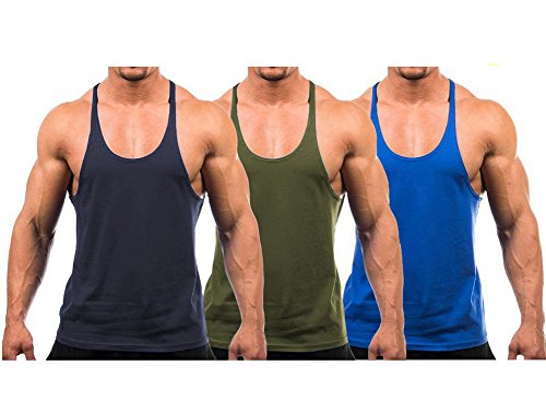 Yaker men s blank stringer y back bodybuilding gym tank…