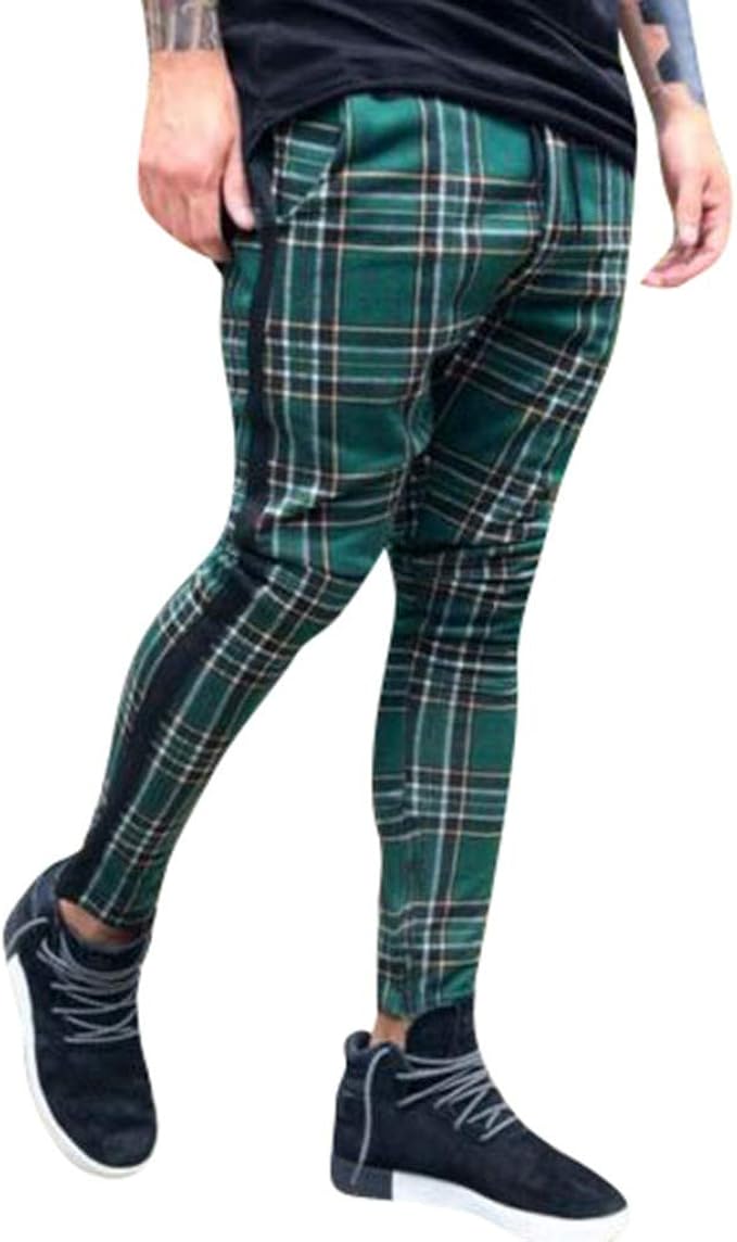 mens big and tall plaid pants