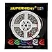 SUPERNIGHT DC12V 5M 16.4Ft Red 5050SMD 300LED Waterproof Flexible LED Light Strip lamp White Tape Version