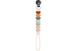 Loulou Lollipop Beadless Silicone Pacifier Clip (Sweetheart, Multi)