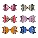 Faux Leather Hair Clips Bow Glitter Sequin Hairpin Princess Barrettes Big Hair Bows for Baby Toddlers Kids Children Girls