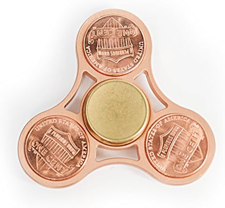 CIMI Novelty Limited Edition Tri-Spinner Fidget Toy Gyro Spinner Toy Copper Non-3D printed,1 Cent Dollar