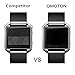 [3 Pack] Fitbit Blaze Screen Protector-OMOTON Full Coverage Glass Screen Protector for Fitbit Blaze Smart Watch with [2.5D Round Edge] [9H Hardness] [Crystal Clear] [Anti-Scratch] [No-Bubble]