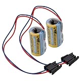 Vamery 2 Pack 3.6V 2000mAh ER17330 A6BAT Li-ion High Energy Durable Density Multipurpose Battery