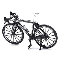 Gnc33Ouhen 1/10 Simulation Alloy Racing Bike Road Bicycle Model Toy Gift Showcase Decoration Gift Kids Toy Hobby Model - Black