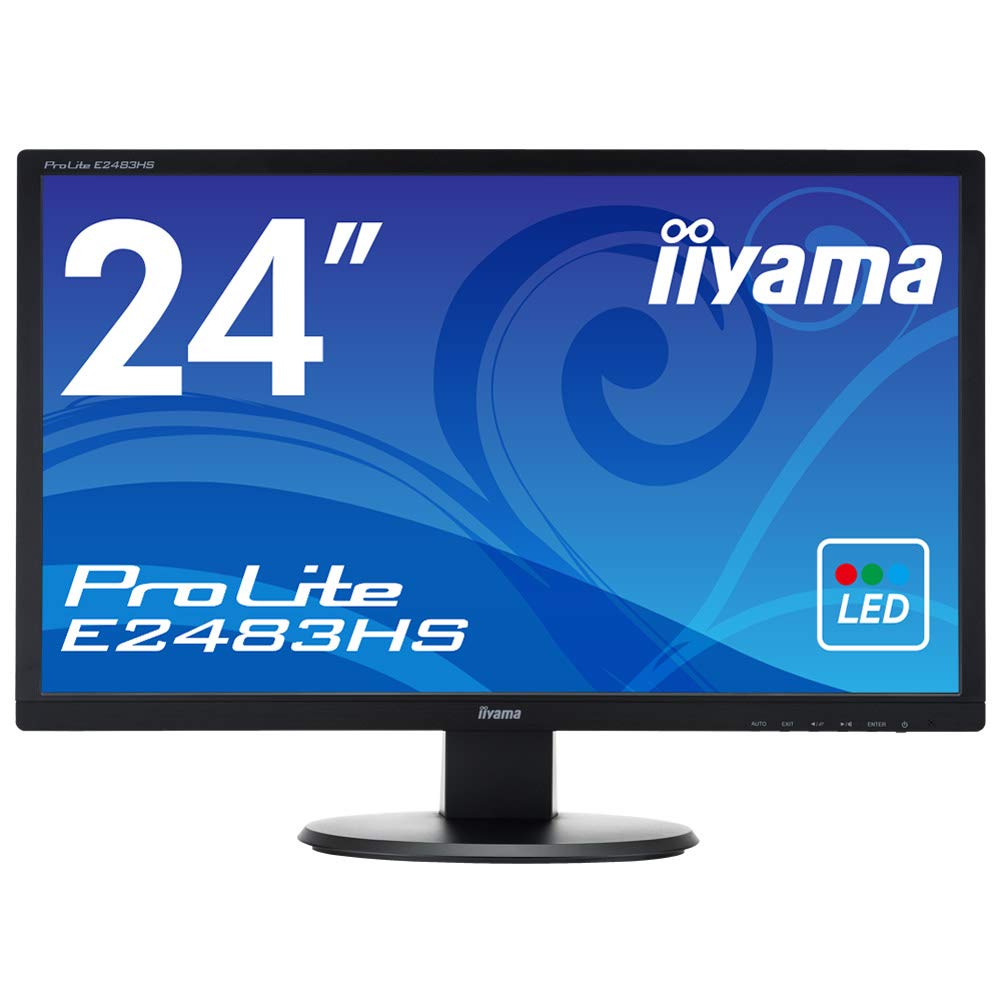 Amazon iiyama モニター ディスプレイ E2483HSB1 (24インチ/フルHD/TN/HDMI, Dsub, DVI