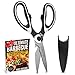 Heavy Duty Kitchen Shears by Le Gusto - Best Multi Purpose Utility Scissors - Ideal as Chicken, Poultry, Fish, Meat & Herb Scissors - Ultra-Sharp & Strong Blades - eBook Included