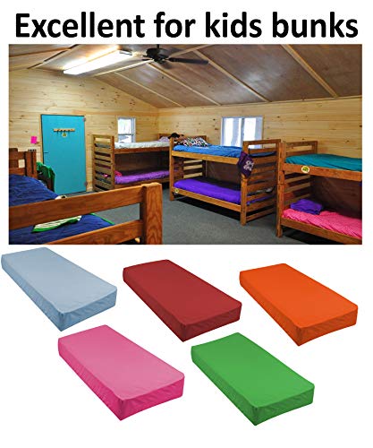 Gilbins 30" x 75" Cot Size 3-Piece Bed Sheet Set, Made of Ultra Soft Cotton, Perfect for Camp Bunk Beds/RVs/Guest Beds Purple