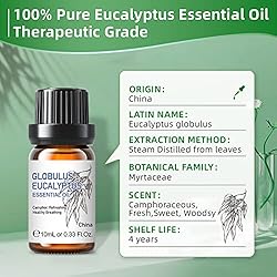 HIQILI Eucalyptus Essential Oil, Pure for