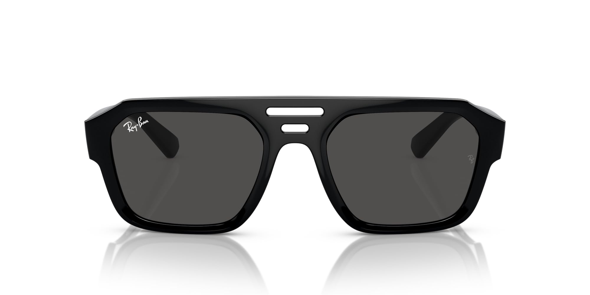 Ray-Ban RB4397 Corrigan Sunglasses, Black/Dark Grey, 54 mm