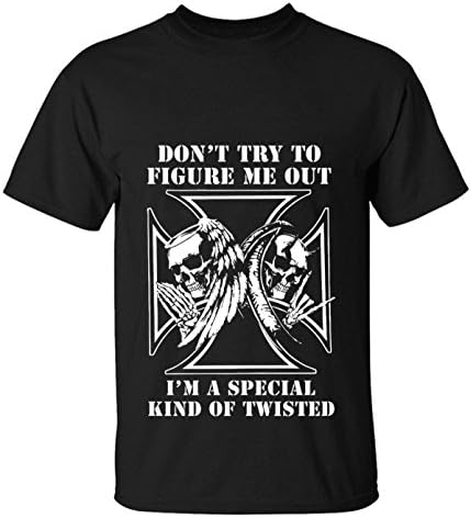 Orchard Plazza men's Don't Try to Figure me out custom tee black