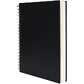 Hardbound Sketch Book, Spiral Bound, 8.5x11 inches | 80-Sheets, 90gsm Inner Paper, Acid Free Drawing Art Paper, Perfect for Kids and Adults