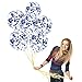 Treasures Gifted Blue Confetti Balloons - Clear Confetti Balloons - 12