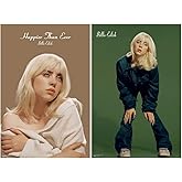 Billie Eilish Poster Bundle with 2 Posters - Happier Than Ever & Denim - Officially Licensed - 24" x 36"