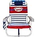 Tommy Bahama Backpack Beach Chair/Red White Blue Stripes + 1 Medium Tote Bag