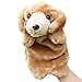 Happy Cherry Kids Story Game Education Props Animal Model Dolls Small Dog Puzzle Hand Puppet Toys - Yellow