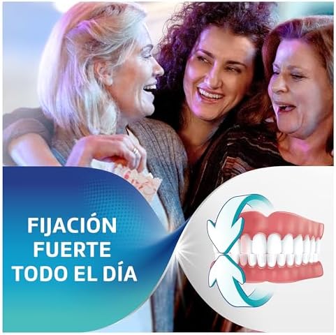 Sin Sabor Crema Fijadora Prótesis Dentales, Fijación Fuerte, 2 x 70 g