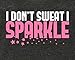 Panoware Women's Funny Workout Tank Top | I Don't Sweat I Sparkle, Vintage Black, Medium
