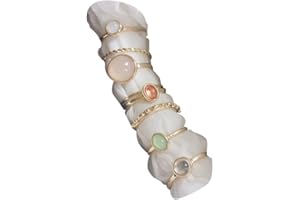 ItsStarred 7-19pcs Silver Star Moon Knuckle Ring Set for Women Vintage Stackable Midi Finger Rings Set