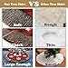 Aiduy Christmas Tree Skirt, 48 Inch Large Buffalo Plaid Christmas Tree Skirt, Rustic Burlap Xmas Tree Skirt with Thick Faux Fur Snowflake