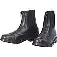 TuffRider Ladies Starter Front Zip Paddock Boots with FREE Assorted Striped Socks | Women's Horse Riding Equestrian Boots